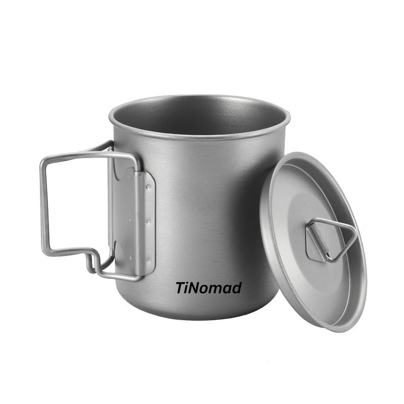 TiNomad A refined pure titanium outdoor mug.，540ml